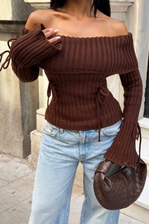 Pulover GREZDILA BROWN, Culoare: maro, IVET.RO - Reduceri de până la -80%