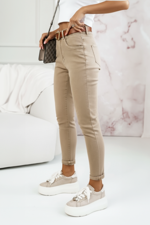 Pantaloni VORLINTA, Culoare: bej, IVET.RO - Reduceri de până la -80%
