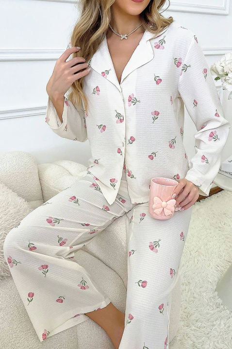 Pijama LALENZA, Culoare: alb, IVET.RO - Reduceri de până la -80%