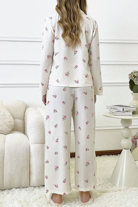 Pijama LALENZA, Culoare: alb, IVET.RO - Reduceri de până la -80%