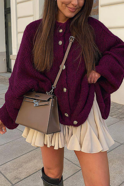 Cardigan NIVELZA PURPLE, Culoare: lila, IVET.RO - Reduceri de până la -80%