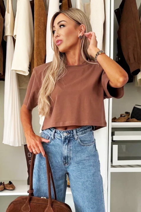 Tricou LIODELGA BROWN, Culoare: maro, IVET.RO - Reduceri de până la -80%