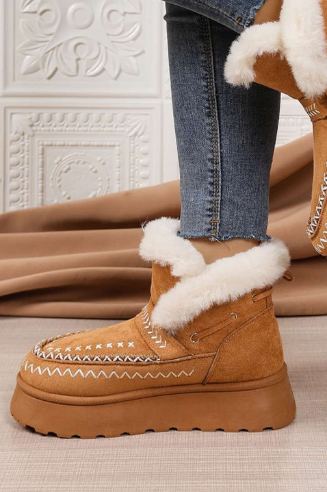 Botine damă BLOMEGA CAMEL, Culoare: maro deschis    , IVET.RO - Reduceri de până la -80%