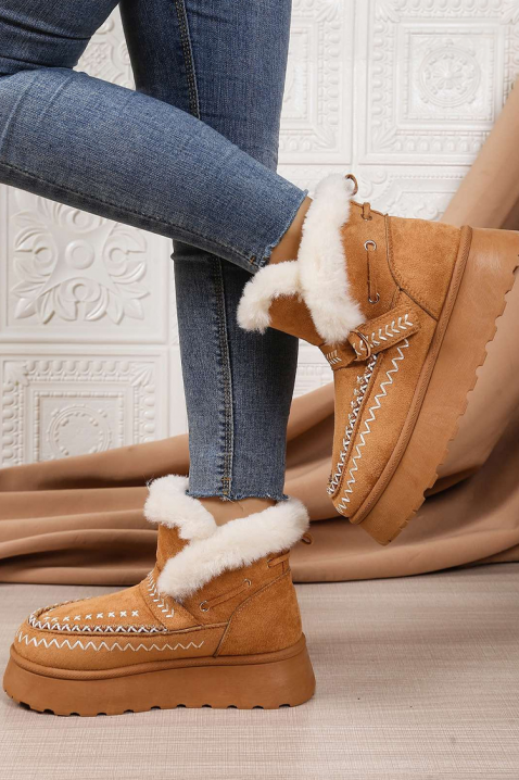 Botine damă BLOMEGA CAMEL, Culoare: maro deschis    , IVET.RO - Reduceri de până la -80%