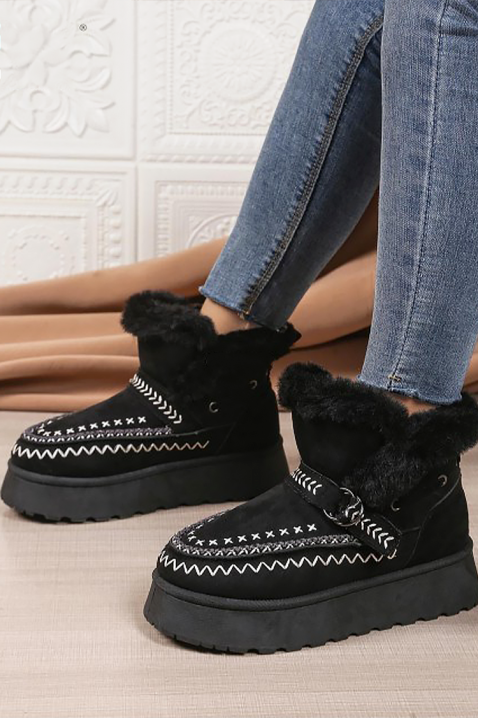 Botine damă NALEROA, Culoare: negru, IVET.RO - Reduceri de până la -80%