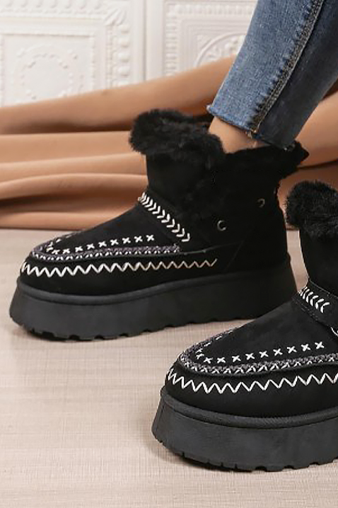 Botine damă NALEROA, Culoare: negru, IVET.RO - Reduceri de până la -80%