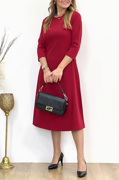 Rochie DELANIDA BORDO, Culoare: bordo, IVET.RO - Reduceri de până la -80%