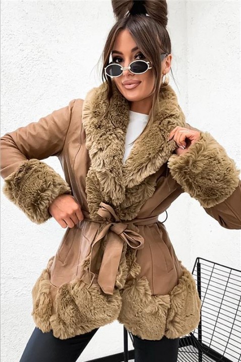 Geacă JELFONDA CAMEL, Culoare: maro deschis    , IVET.RO - Reduceri de până la -80%