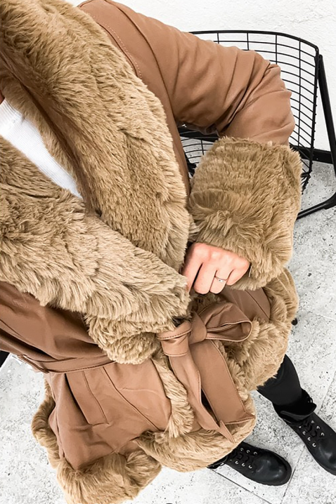 Geacă JELFONDA CAMEL, Culoare: maro deschis    , IVET.RO - Reduceri de până la -80%