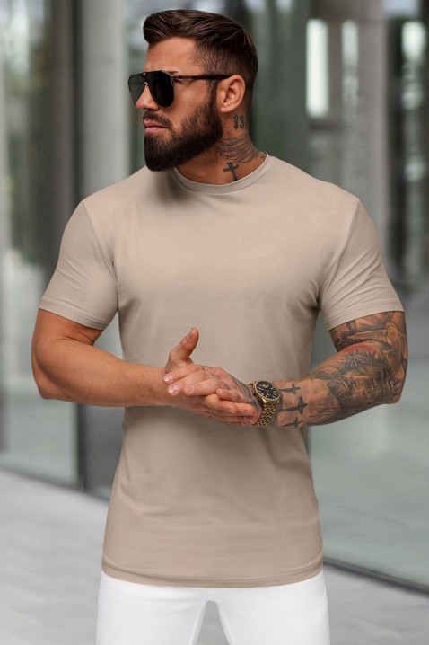 Tricou bărbați MOZKO BEIGE, Culoare: bej, IVET.RO - Reduceri de până la -80%