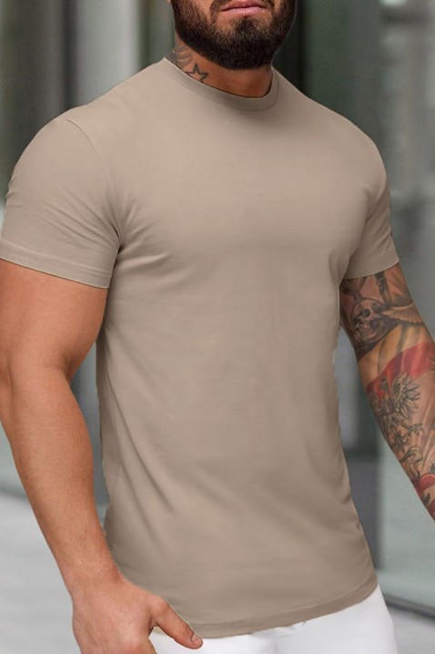 Tricou bărbați MOZKO BEIGE, Culoare: bej, IVET.RO - Reduceri de până la -80%