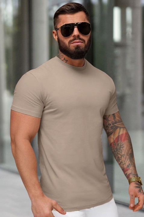 Tricou bărbați MOZKO BEIGE, Culoare: bej, IVET.RO - Reduceri de până la -80%