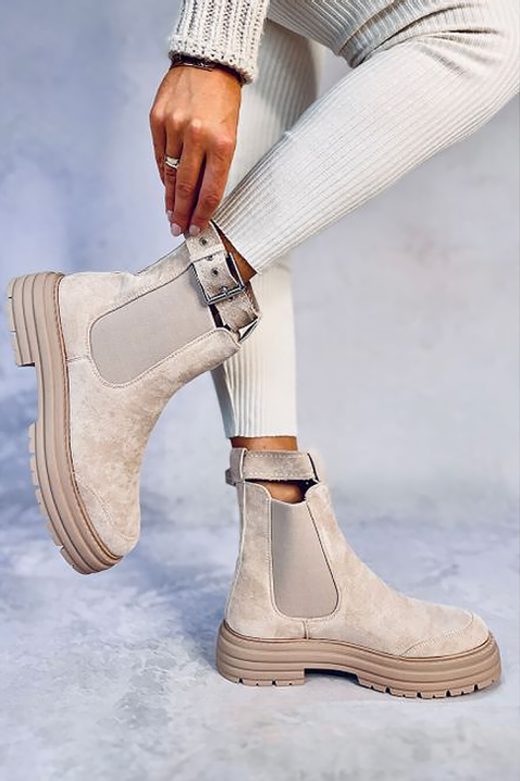 Botine damă VIOTRESA, Culoare: ecru, IVET.RO - Reduceri de până la -80%
