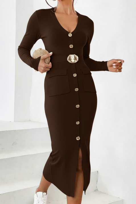 Rochie DRALMINZA BROWN, Culoare: maro, IVET.RO - Reduceri de până la -80%