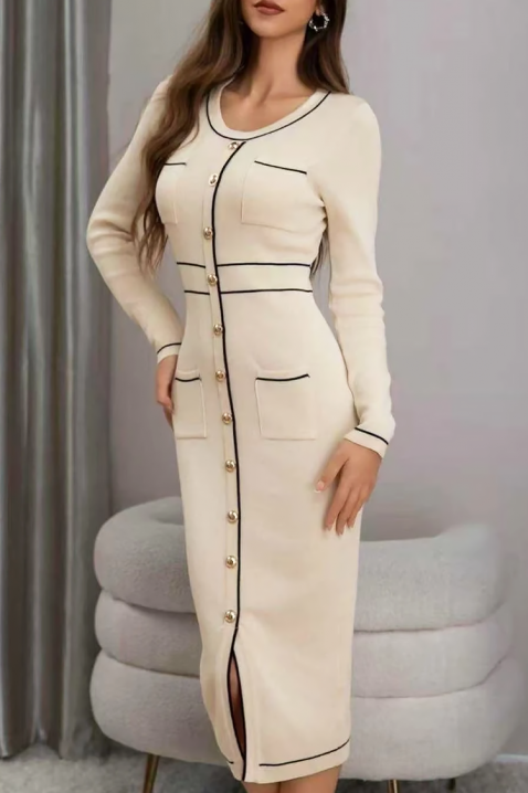 Rochie ELDINZA ECRU, Culoare: ecru, IVET.RO - Reduceri de până la -80%