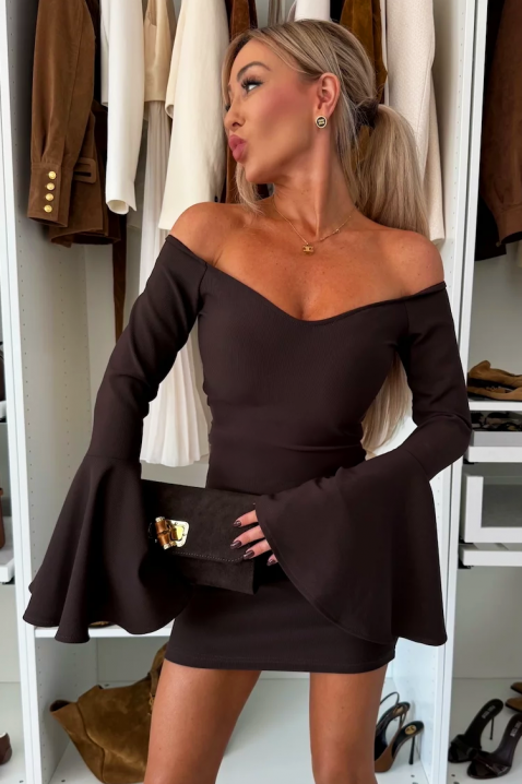 Rochie ZERHANA BROWN, Culoare: maro, IVET.RO - Reduceri de până la -80%