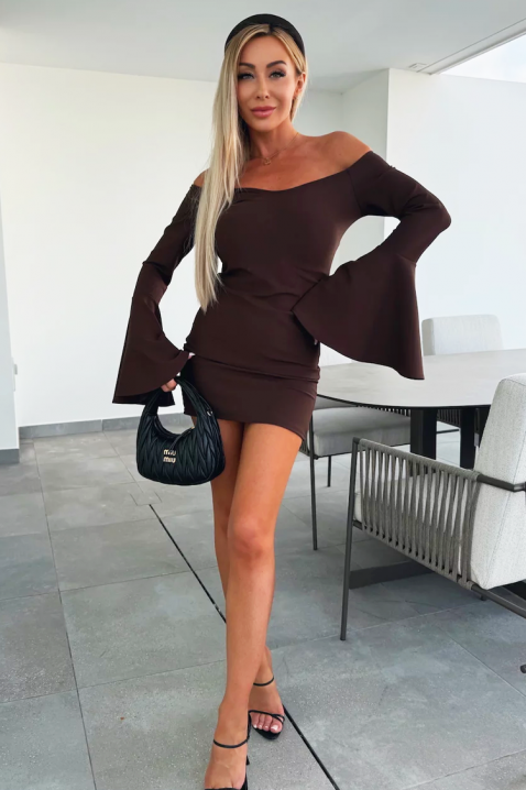 Rochie ZERHANA BROWN, Culoare: maro, IVET.RO - Reduceri de până la -80%