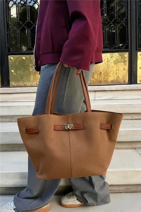 Geantă damă VEUZONA CAMEL, Culoare: maro deschis    , IVET.RO - Reduceri de până la -80%