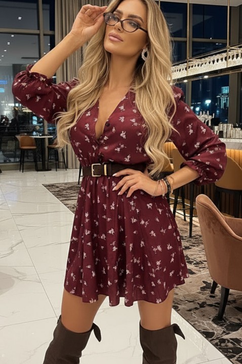 Rochie SIOFELTA, Culoare: bordo, IVET.RO - Reduceri de până la -80%