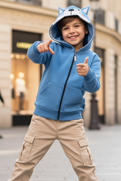 Hanorac copii MAKENZI BLUE, Culoare: albastru, IVET.RO - Reduceri de până la -80%