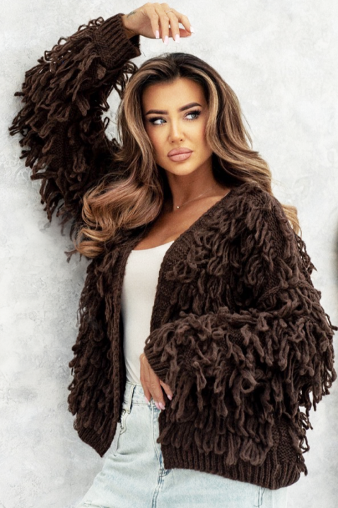 Cardigan DORFELINA, Culoare: maro, IVET.RO - Reduceri de până la -80%