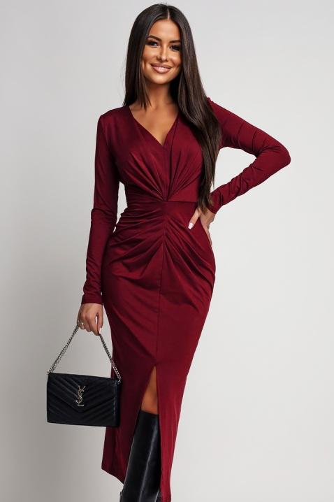 Rochie RIPOLZA BORDO, Culoare: bordo, IVET.RO - Reduceri de până la -80%