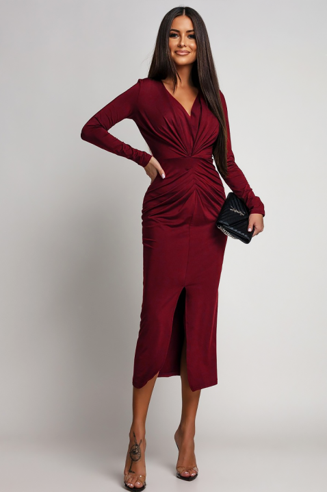 Rochie RIPOLZA BORDO, Culoare: bordo, IVET.RO - Reduceri de până la -80%