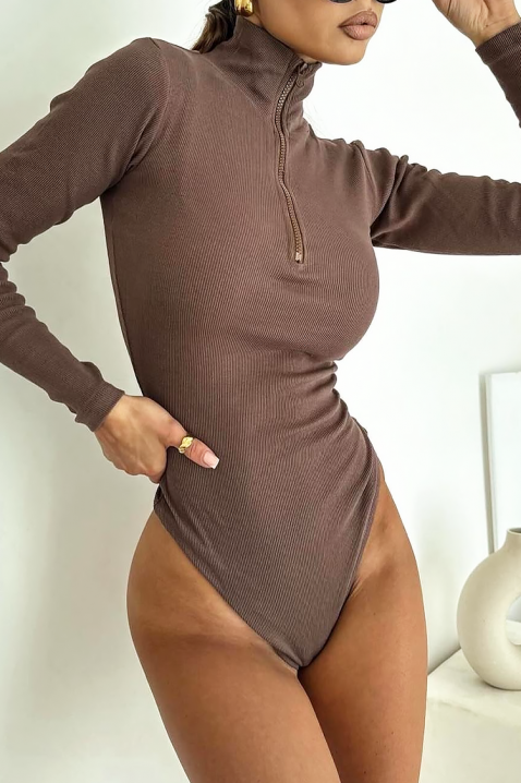 Body - bluză KERMOLZA BROWN, Culoare: maro, IVET.RO - Reduceri de până la -80%