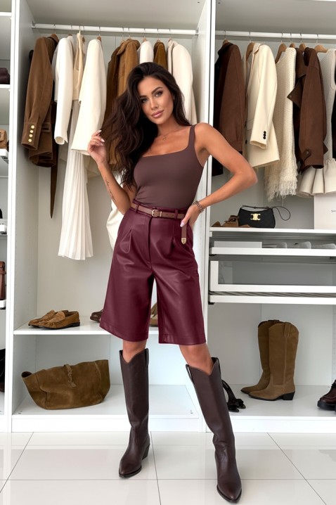 Pantaloni scurți XOLTERNA BORDO, Culoare: bordo, IVET.RO - Reduceri de până la -80%