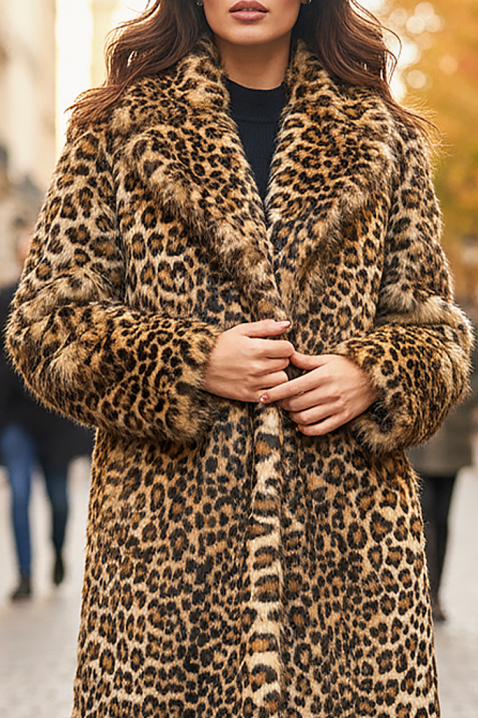 Palton GROXELRA, Culoare: leopard, IVET.RO - Reduceri de până la -80%