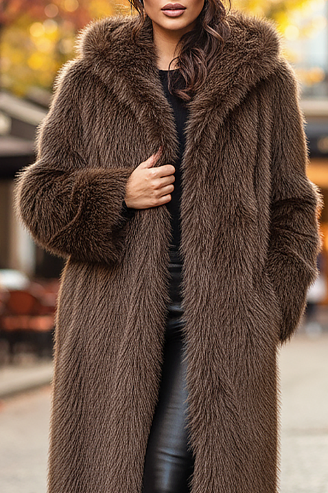 Palton GRISTELFA BROWN, Culoare: maro, IVET.RO - Reduceri de până la -80%