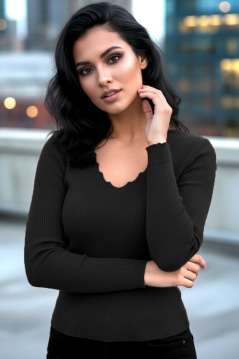 Bluză damă VORNELFA BLACK, Culoare: negru, IVET.RO - Reduceri de până la -80%