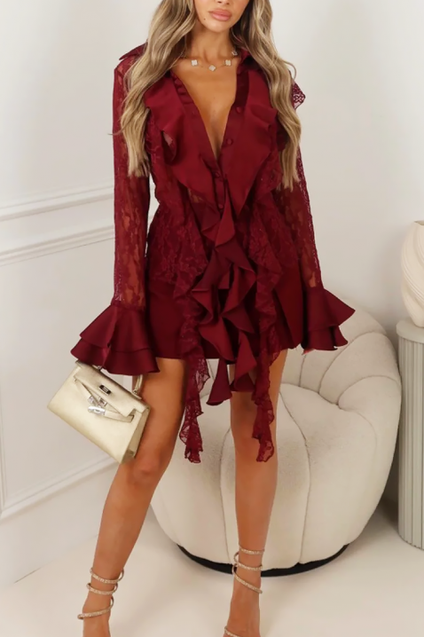 Rochie KRAMONDA BORDO, Culoare: bordo, IVET.RO - Reduceri de până la -80%