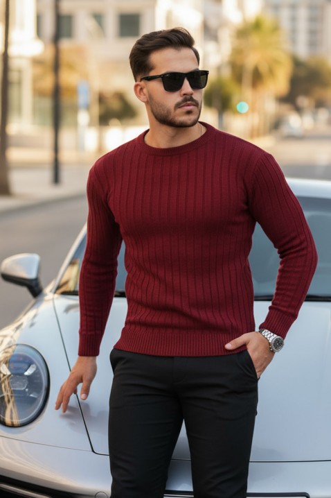 Pulover bărbați SOMERGO BORDO, Culoare: bordo, IVET.RO - Reduceri de până la -80%