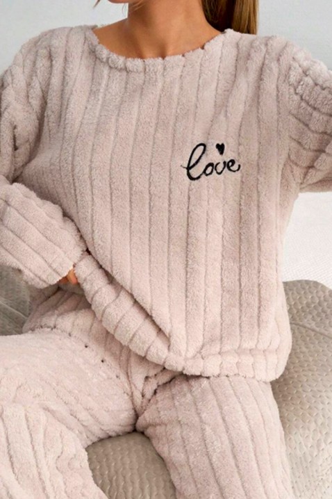 Pijama AMBOLESA BEIGE, Culoare: bej, IVET.RO - Reduceri de până la -80%