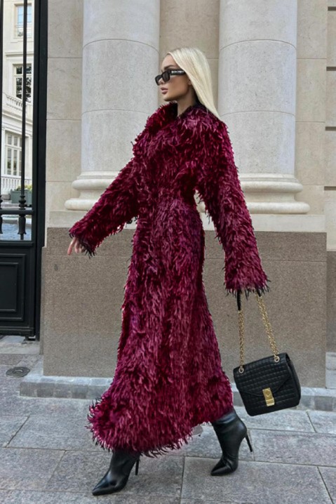 Palton FROSILMA BORDO, Culoare: bordo, IVET.RO - Reduceri de până la -80%