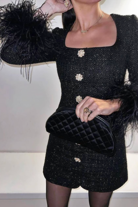 Rochie MIRFELDA BLACK, Culoare: negru, IVET.RO - Reduceri de până la -80%