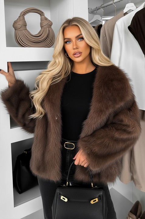 Palton SARMELNA BROWN, Culoare: maro, IVET.RO - Reduceri de până la -80%