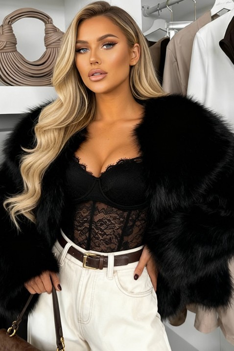 Palton SARMELNA BLACK, Culoare: negru, IVET.RO - Reduceri de până la -80%
