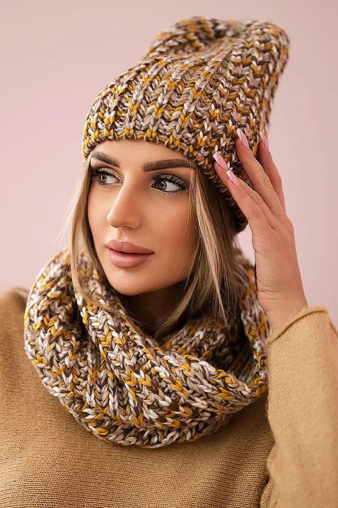 Set ESTELZA CAMEL, Culoare: maro deschis    , IVET.RO - Reduceri de până la -80%