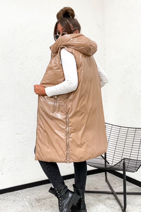 Vestă cu două fețe KEMORFA BEIGE, Culoare: bej, IVET.RO - Reduceri de până la -80%