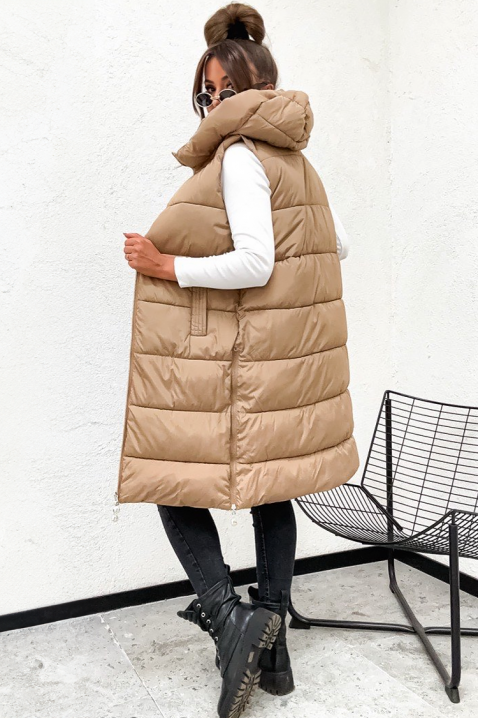 Vestă cu două fețe KEMORFA BEIGE, Culoare: bej, IVET.RO - Reduceri de până la -80%
