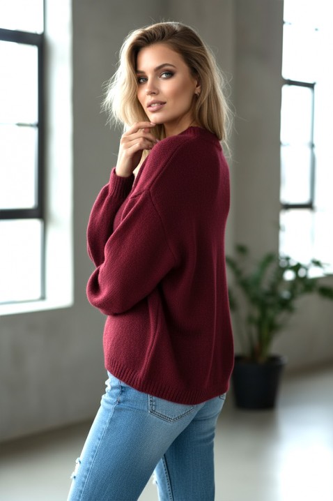 Pulover VIZONDRA BORDO, Culoare: bordo, IVET.RO - Reduceri de până la -80%