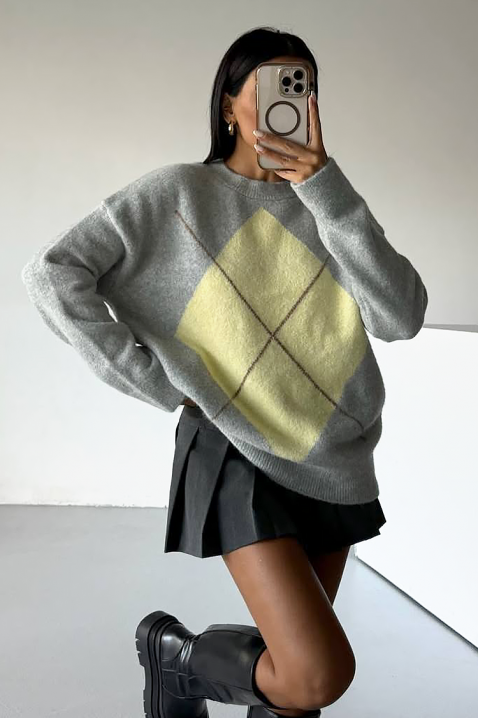 Pulover PULDINA GREY, Culoare: gri, IVET.RO - Reduceri de până la -80%