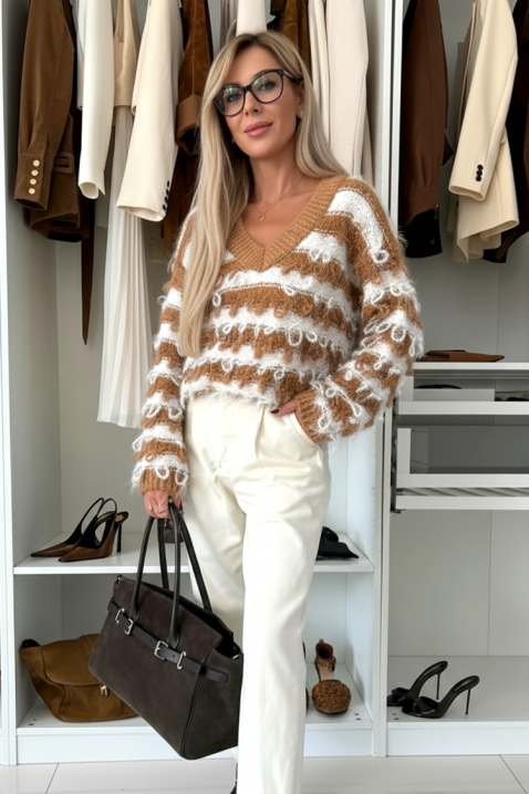 Pulover ZLADERNA CAMEL, Culoare: maro deschis    , IVET.RO - Reduceri de până la -80%