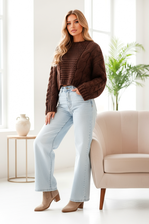 Pulover PLEVIRZA BROWN, Culoare: maro, IVET.RO - Reduceri de până la -80%