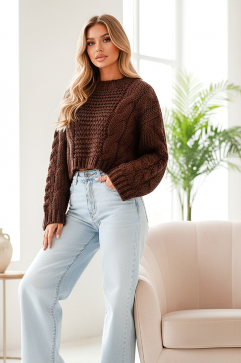 Pulover PLEVIRZA BROWN, Culoare: maro, IVET.RO - Reduceri de până la -80%