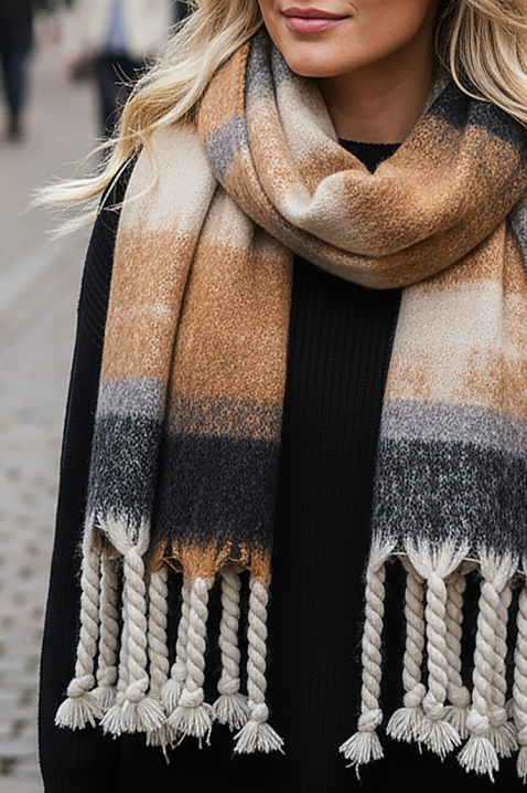 Fular TLOVENZA BEIGE, Culoare: bej, IVET.RO - Reduceri de până la -80%