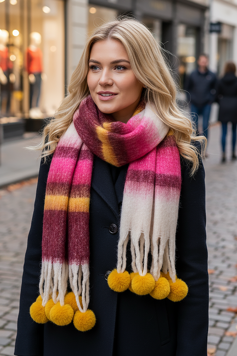 Fular TLOVENZA PINK, Culoare: roz, IVET.RO - Reduceri de până la -80%