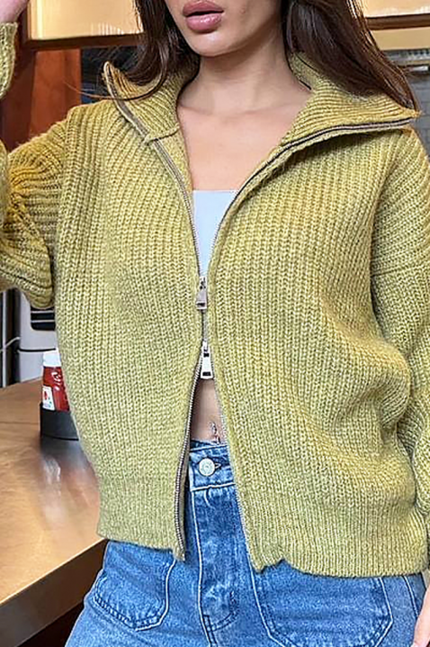 Cardigan NELVIRA OLIVE, Culoare: verde de măslină, IVET.RO - Reduceri de până la -80%